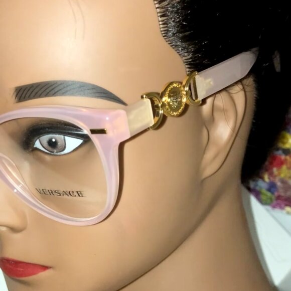 Versace Pink Cat Eye Prescription Glasses VE3334